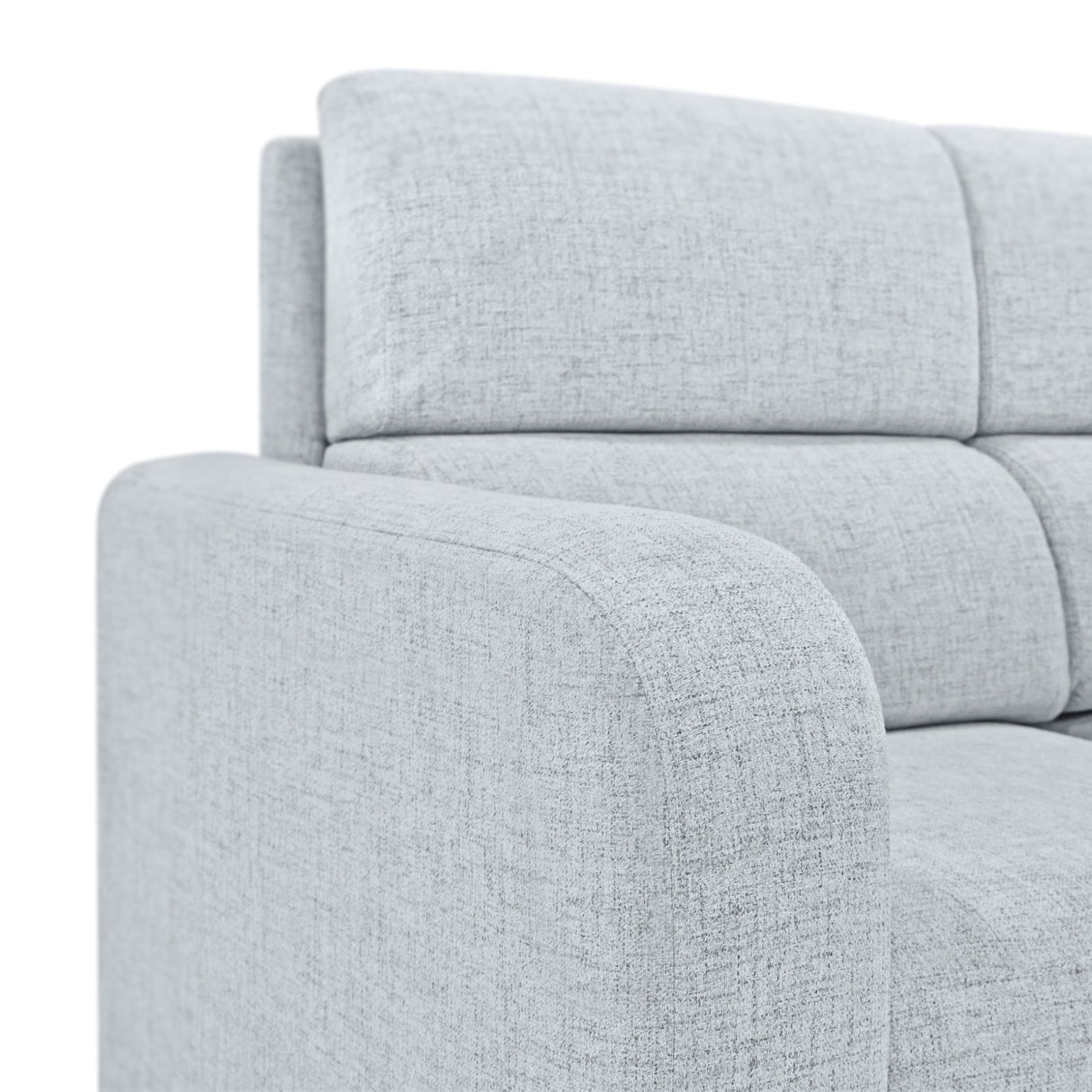 Sofá Bethel Acero Dicosta y Madera Cromo 207x95cm de Tres Puestos con Apoya Brazos