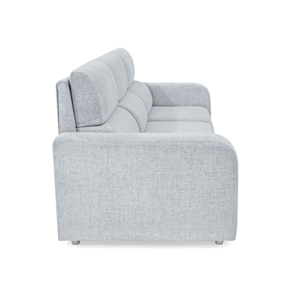 Sofá Bethel Acero Dicosta y Madera Cromo 207x95cm de Tres Puestos con Apoya Brazos