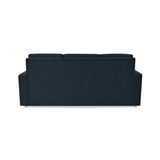 Sofá Bethel Plomo Eureka y Madera Cromo 207x95cm de Tres Puestos con Apoya Brazos