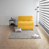 Sofá Cama Bosnia Mostaza Denver 102x78cm de Un Puesto sin Apoya Brazos