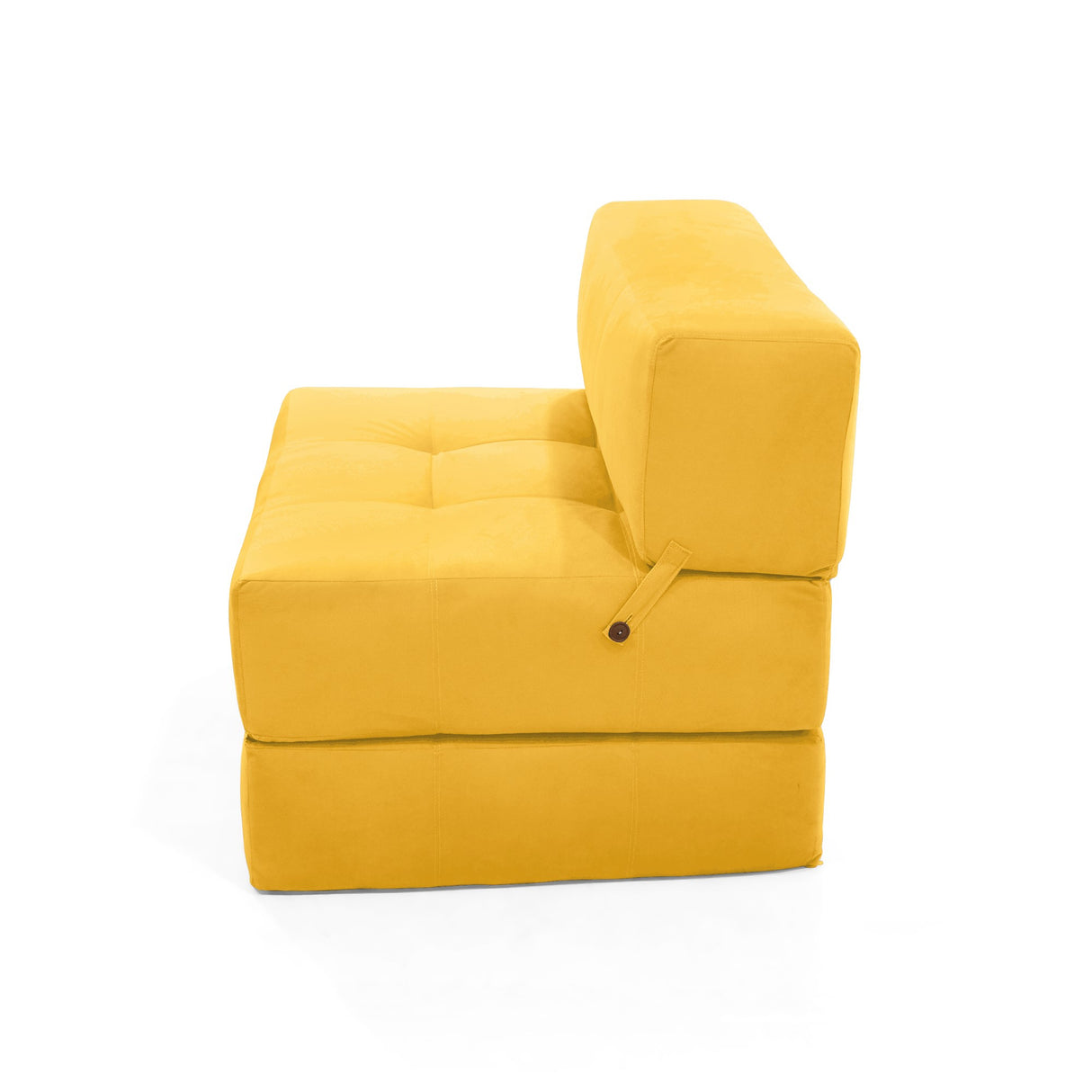 Sofá Cama Bosnia Mostaza Denver 102x78cm de Un Puesto sin Apoya Brazos