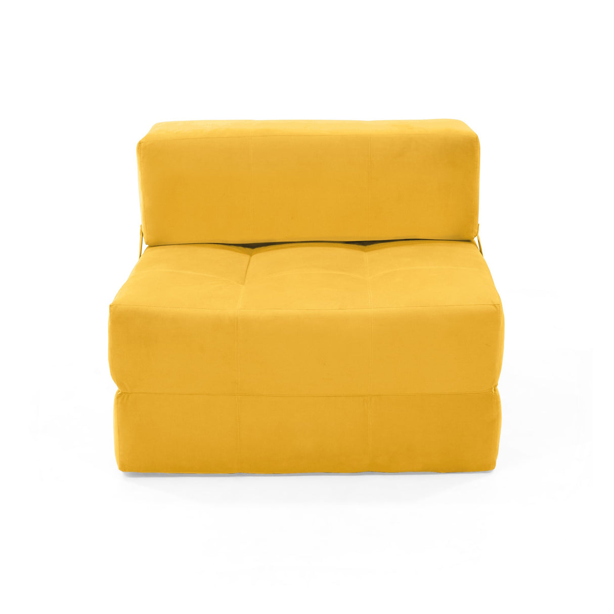 Sofá Cama Bosnia Mostaza Denver 102x78cm de Un Puesto sin Apoya Brazos