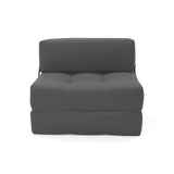 Sofá Cama Bosnia Gris Dicosta 102x78cm de Un Puesto sin Apoya Brazos