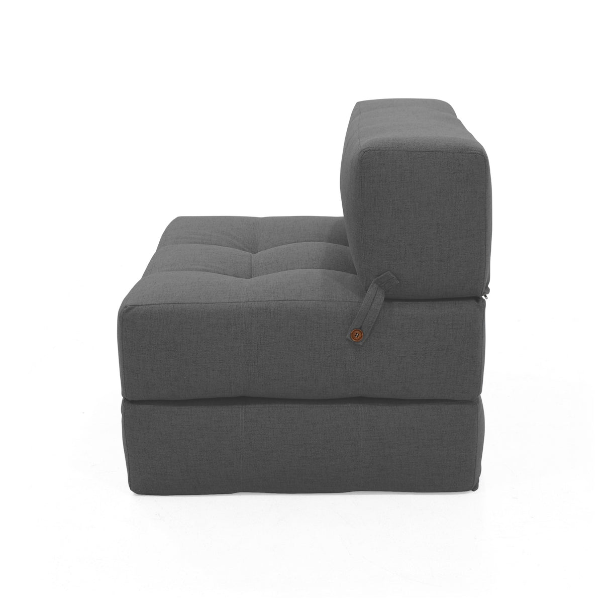 Sofá Cama Bosnia Gris Dicosta 102x78cm de Un Puesto sin Apoya Brazos