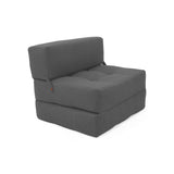Sofá Cama Bosnia Gris Dicosta 102x78cm de Un Puesto sin Apoya Brazos