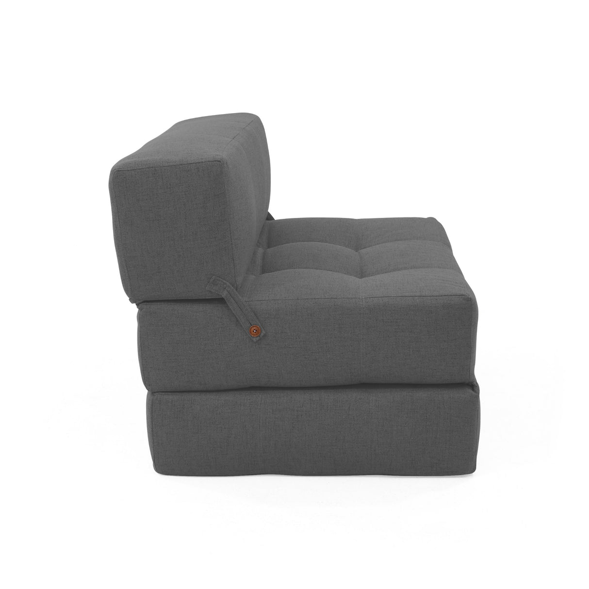 Sofá Cama Bosnia Gris Dicosta 102x78cm de Un Puesto sin Apoya Brazos