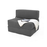 Sofá Cama Bosnia Gris Dicosta 102x78cm de Un Puesto sin Apoya Brazos