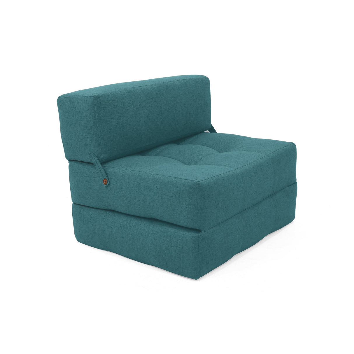 Sofá Cama Bosnia Petróleo Eureka 102x78cm de Un Puesto sin Apoya Brazos