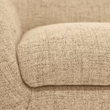 Sofá Cannes Beige Dicosta y Matiz Natural 136x85cm de Dos Puestos sin Apoya Brazos