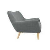 Sofá Cannes Gris Dicosta y Matiz Natural 136x85cm de Dos Puestos sin Apoya Brazos