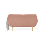 Sofá Cannes Salmón Dicosta y Matiz Natural 136x85cm de Dos Puestos sin Apoya Brazos