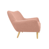 Sofá Cannes Salmón Dicosta y Matiz Natural 136x85cm de Dos Puestos sin Apoya Brazos
