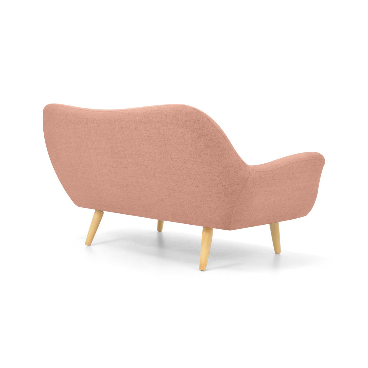 Sofá Cannes Salmón Dicosta y Matiz Natural 136x85cm de Dos Puestos sin Apoya Brazos