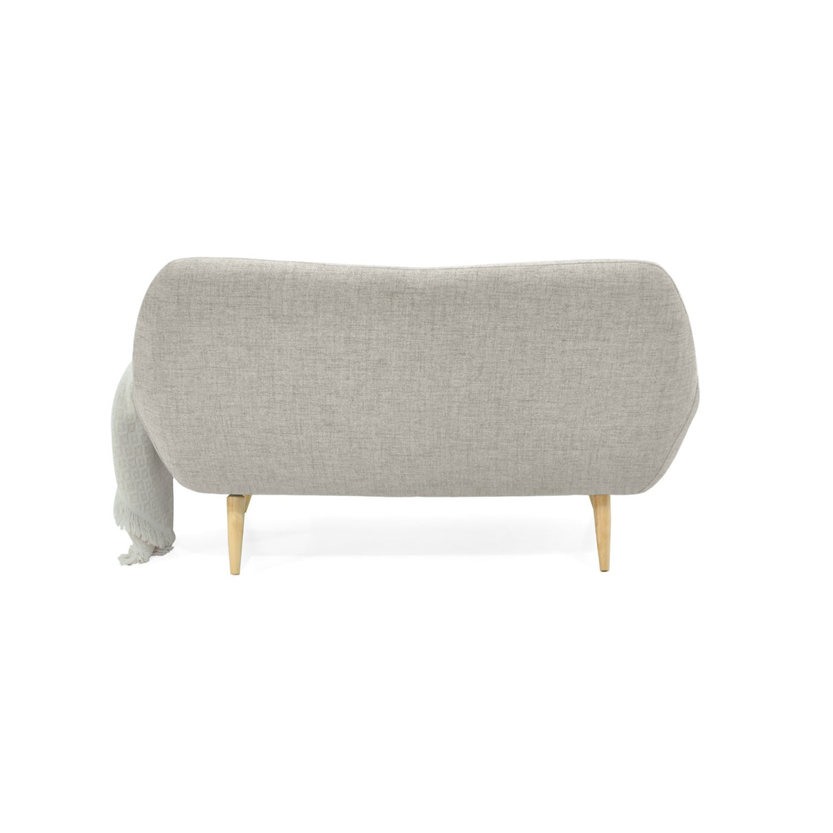 Sofá Cannes Taupe Dicosta y Matiz Natural 136x85cm de Dos Puestos sin Apoya Brazos