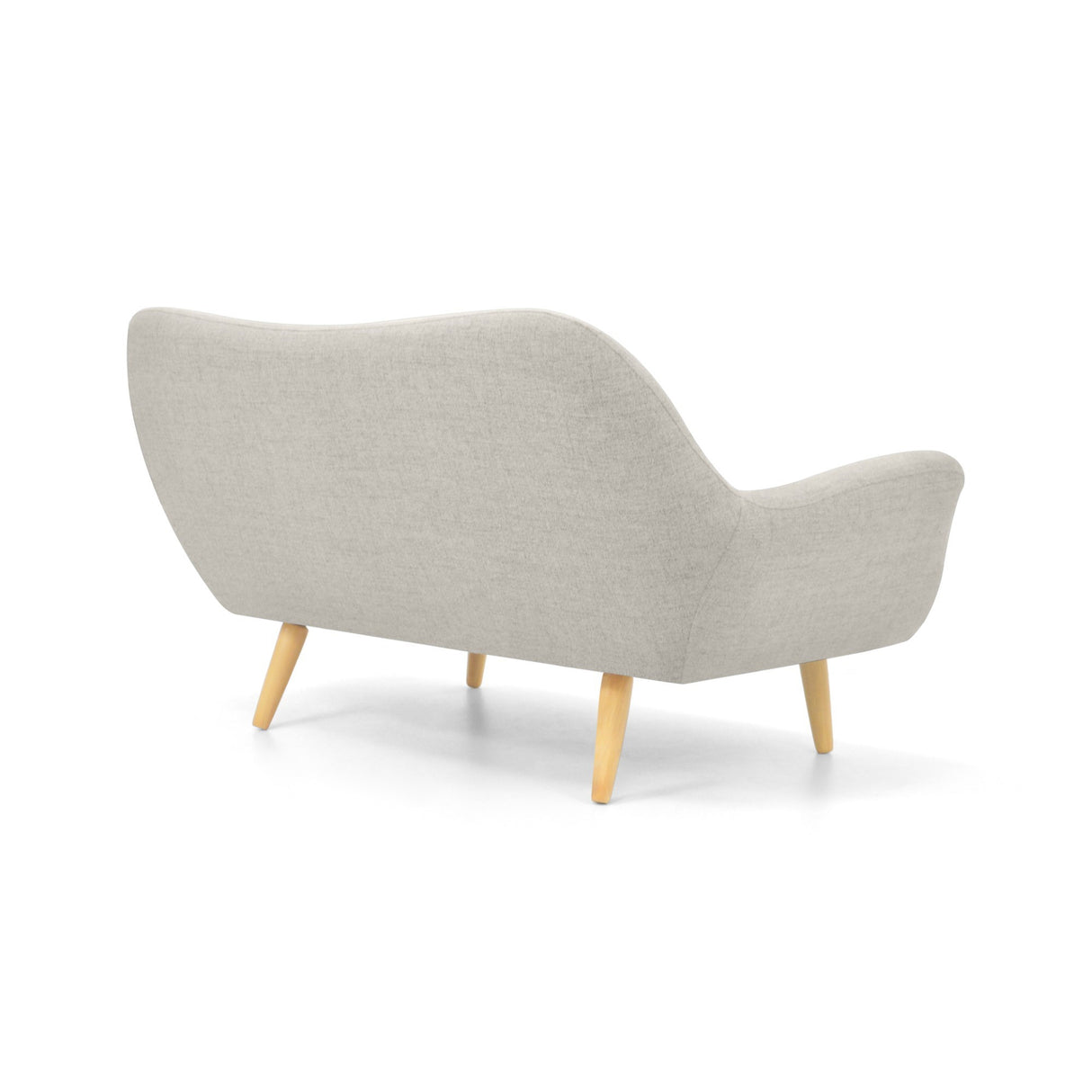 Sofá Cannes Taupe Dicosta y Matiz Natural 136x85cm de Dos Puestos sin Apoya Brazos