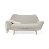 Sofá Cannes Taupe Dicosta y Matiz Natural 136x85cm de Dos Puestos sin Apoya Brazos