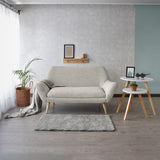 Sofá Cannes Taupe Dicosta y Matiz Natural 136x85cm de Dos Puestos sin Apoya Brazos