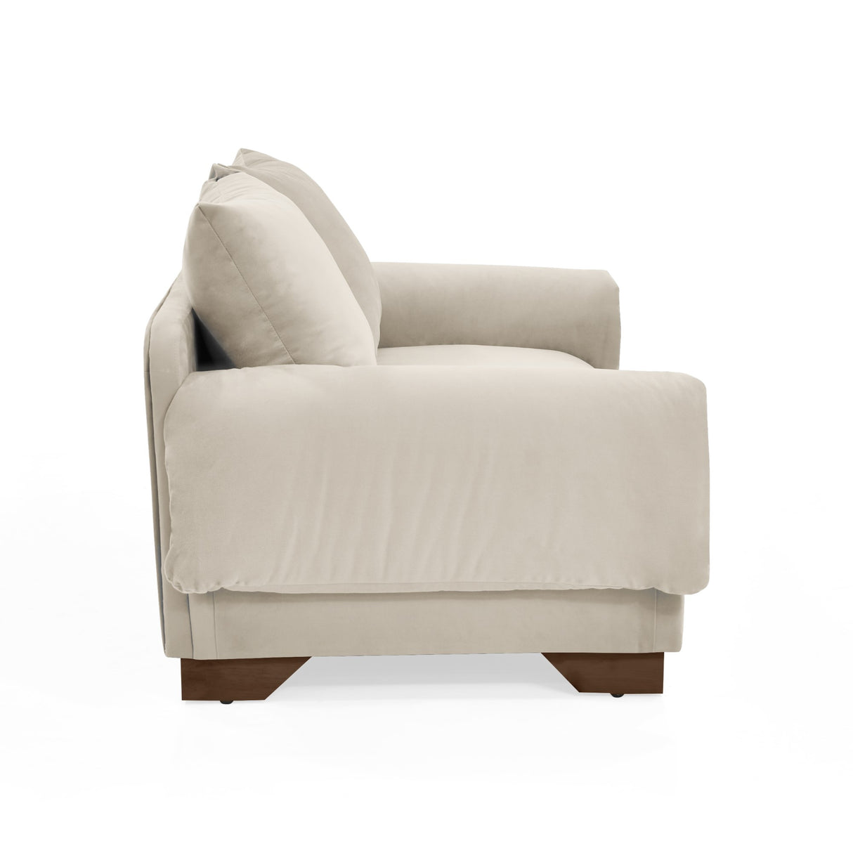 Sofá Daytona Taupe Denver y Matiz Caramelo 150x80cm de Dos Puestos sin Apoya Brazos