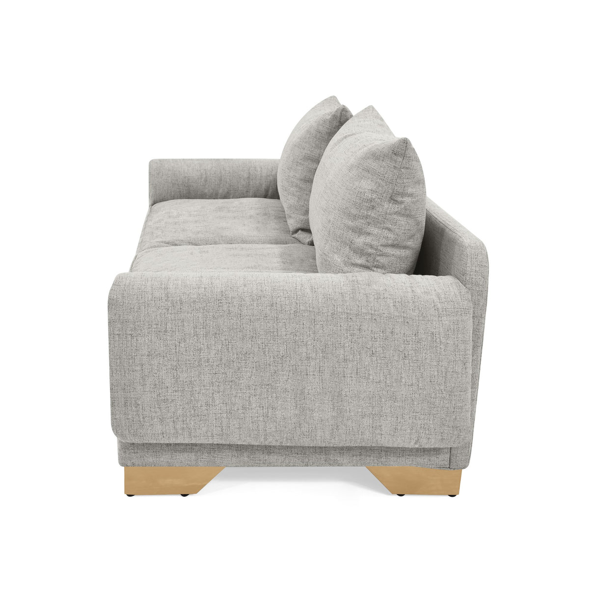 Sofá Daytona Taupe Dicosta y Matiz Natural 218x80cm de Tres Puestos sin Apoya Brazos