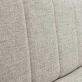 Sofá Cama Dominic Taupe Dicosta y Matiz Natural 206x80cm de Tres Puestos Reclinable con Apoya Brazos