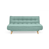 Sofá Cama Gales Aqua Dicosta y Matiz Natural 180x84cm de Tres Puestos Reclinable sin Apoya Brazos