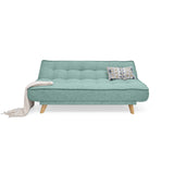 Sofá Cama Gales Aqua Dicosta y Matiz Natural 180x84cm de Tres Puestos Reclinable sin Apoya Brazos