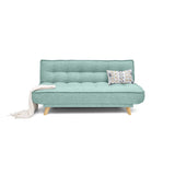 Sofá Cama Gales Aqua Dicosta y Matiz Natural 180x84cm de Tres Puestos Reclinable sin Apoya Brazos