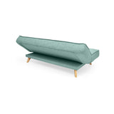 Sofá Cama Gales Aqua Dicosta y Matiz Natural 180x84cm de Tres Puestos Reclinable sin Apoya Brazos