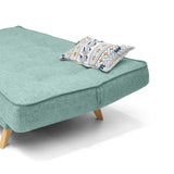 Sofá Cama Gales Aqua Dicosta y Matiz Natural 180x84cm de Tres Puestos Reclinable sin Apoya Brazos