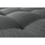 Sofá Cama Gales Gris Dicosta y Matiz Natural 180x84cm de Tres Puestos Reclinable sin Apoya Brazos