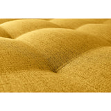 Sofá Cama Gales Mostaza Dicosta y Matiz Natural 180x84cm de Tres Puestos Reclinable sin Apoya Brazos