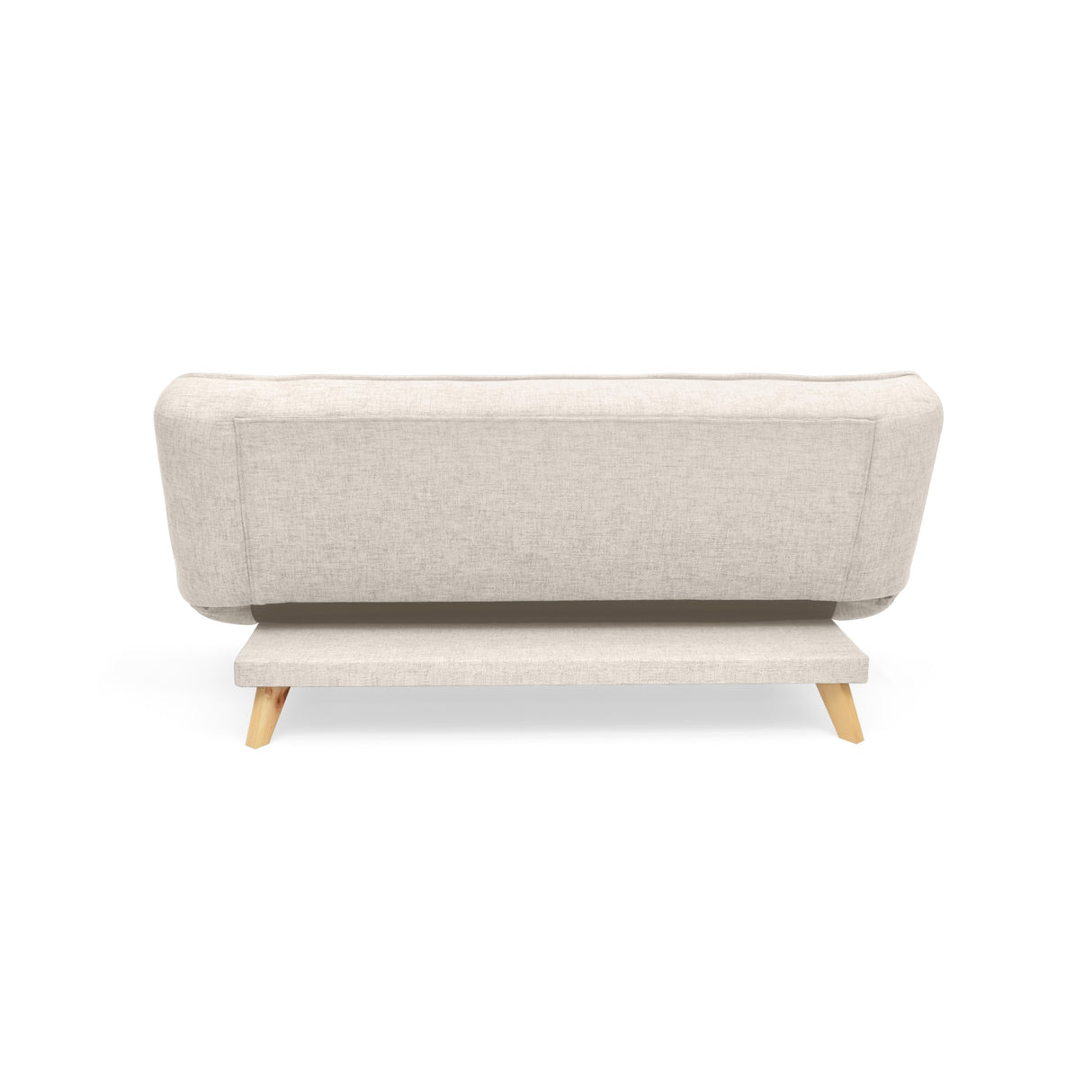 Sofá Cama Gales Trigo Dicosta y Matiz Natural 180x84cm de Tres Puestos Reclinable sin Apoya Brazos
