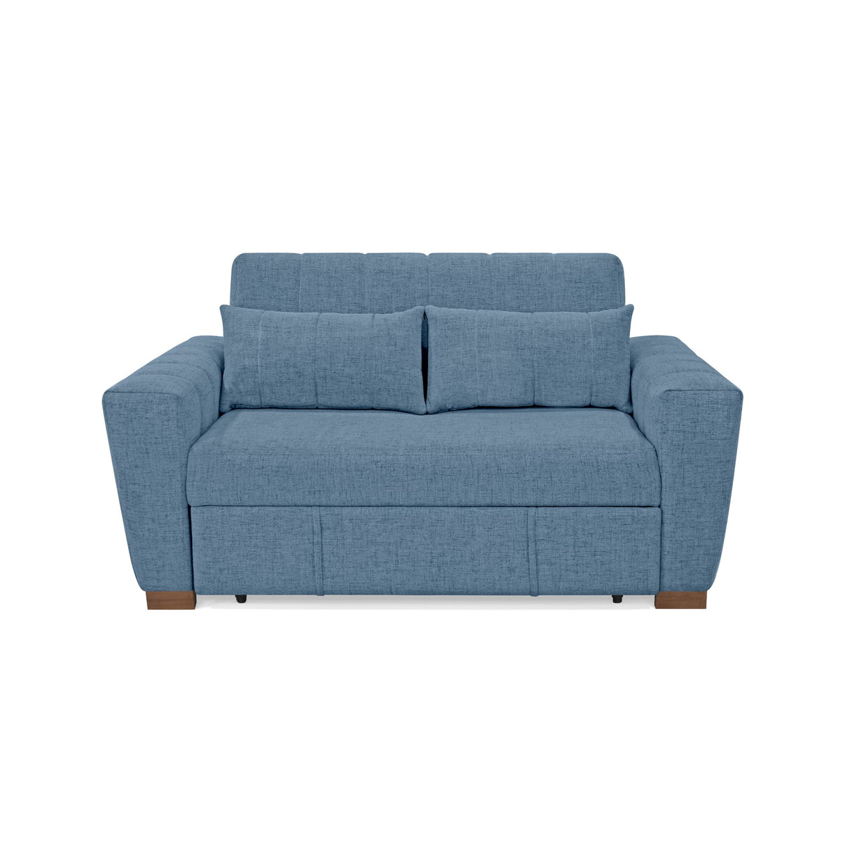 Sofá Cama Hannover Índigo Dicosta y Matiz Caramelo 160x85cm de Dos Puestos Reclinable sin Apoya Brazos