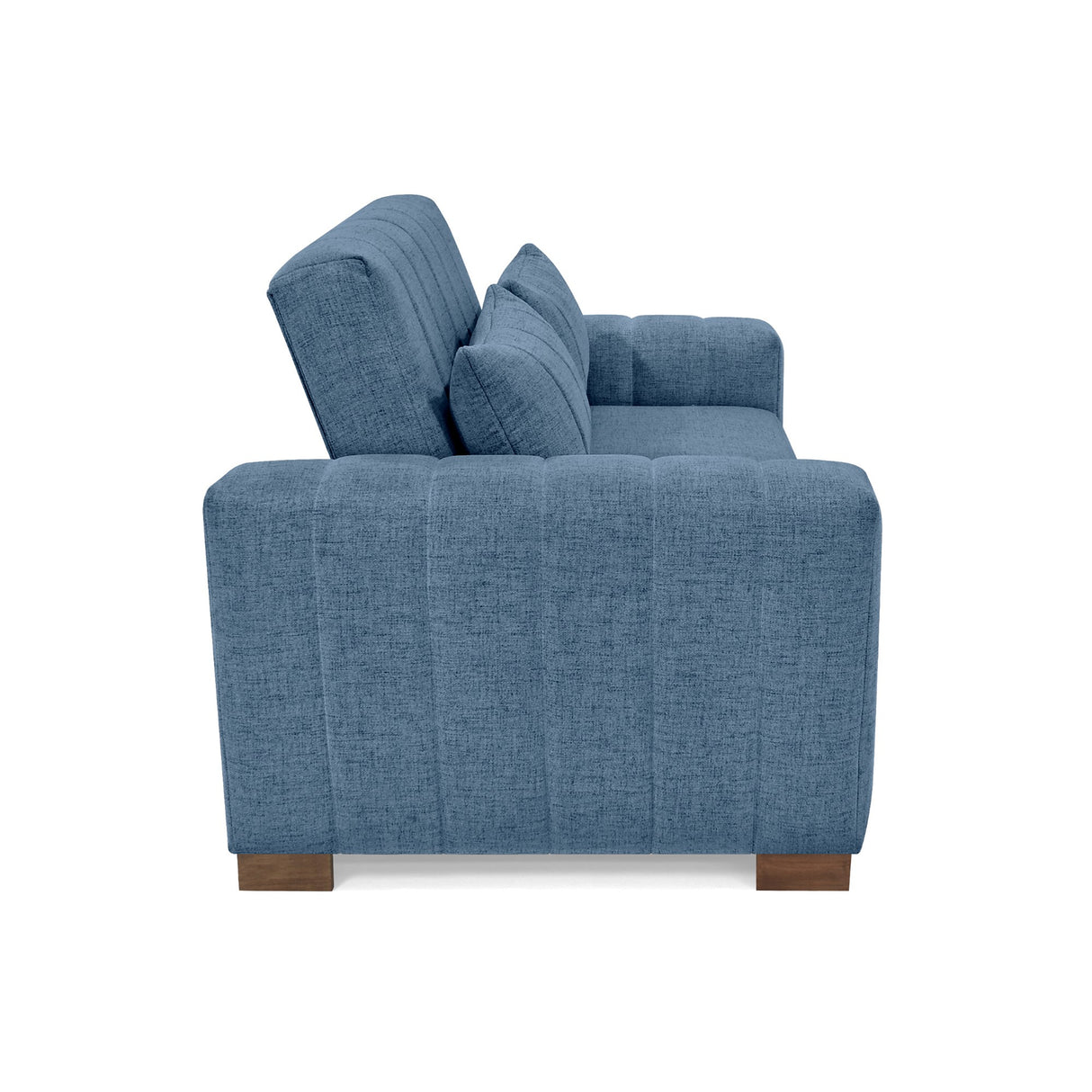 Sofá Cama Hannover Índigo Dicosta y Matiz Caramelo 160x85cm de Dos Puestos Reclinable sin Apoya Brazos