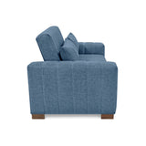 Sofá Cama Hannover Índigo Dicosta y Matiz Caramelo 160x85cm de Dos Puestos Reclinable sin Apoya Brazos