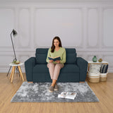 Sofá Cama Hannover Plomo Eureka y Matiz Caramelo 160x85cm de Dos Puestos Reclinable sin Apoya Brazos