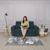 Sofá Cama Hannover Plomo Eureka y Matiz Caramelo 160x85cm de Dos Puestos Reclinable sin Apoya Brazos