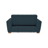 Sofá Cama Hannover Plomo Eureka y Matiz Caramelo 160x85cm de Dos Puestos Reclinable sin Apoya Brazos
