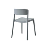 Silla para Exteriores Monaco Gris Oscuro 47x74cm con Espaldar y sin Apoya Brazos