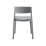Silla para Exteriores Monaco Gris Oscuro 47x74cm con Espaldar y sin Apoya Brazos