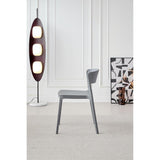 Silla para Exteriores Monaco Gris Oscuro 47x74cm con Espaldar y sin Apoya Brazos