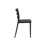 Silla para Exteriores New York Negro 39x79cm con Espaldar y sin Apoya Brazos