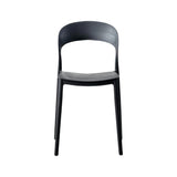 Silla para Exteriores Patrick Negro 44x77cm con Espaldar y sin Apoya Brazos