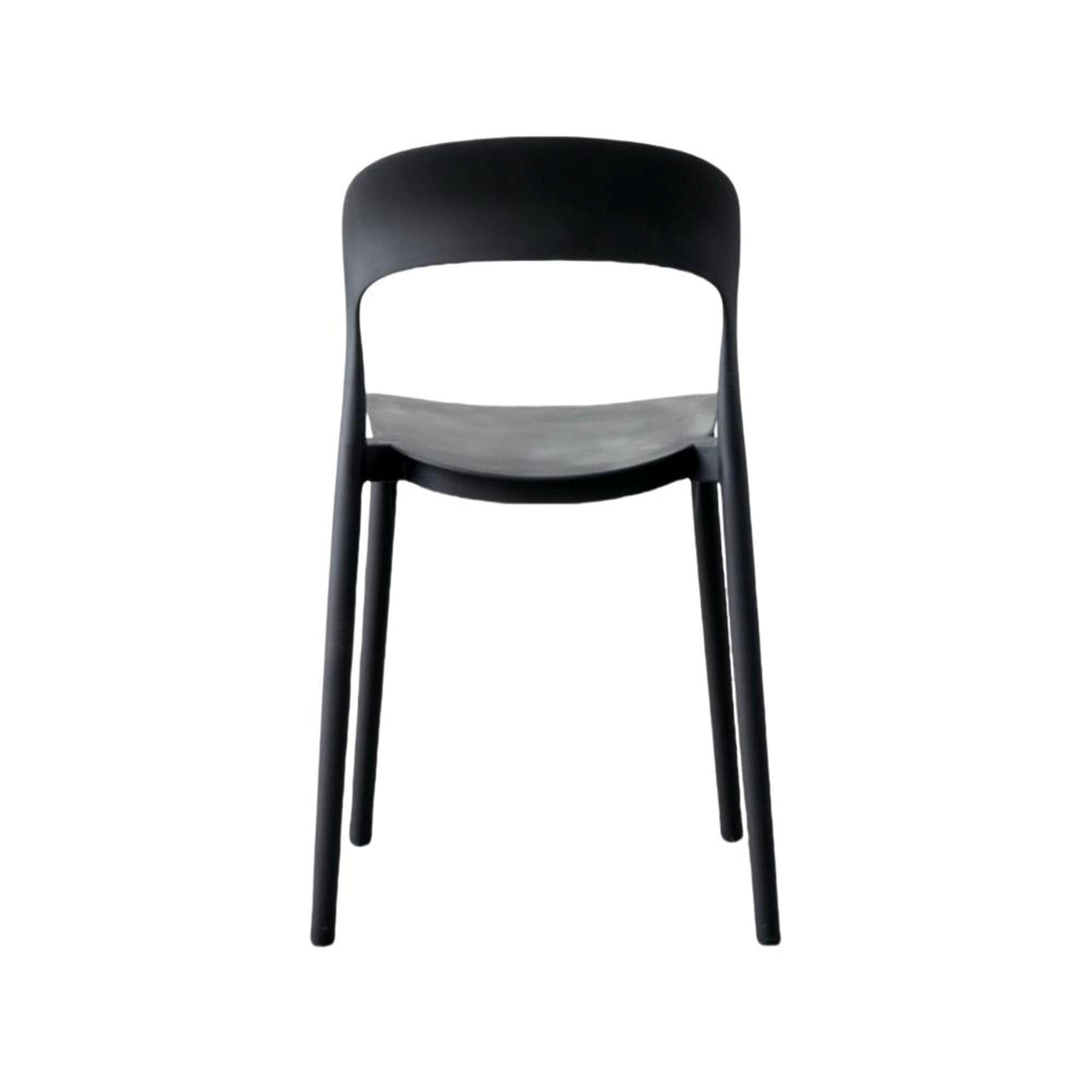 Silla para Exteriores Patrick Negro 44x77cm con Espaldar y sin Apoya Brazos
