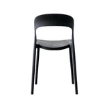 Silla para Exteriores Patrick Negro 44x77cm con Espaldar y sin Apoya Brazos