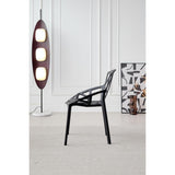 Silla para Exteriores Roxy Negro 52x81cm con Espaldar y con Apoya Brazos