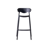 Silla Bar para Exteriores Elena Negro 49x99cm con Espaldar y sin Apoya Brazos