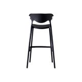 Silla Bar para Exteriores Elena Negro 49x99cm con Espaldar y sin Apoya Brazos