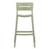 Silla Bar para Exteriores Manila Verde 37x101.5cm con Espaldar y sin Apoya Brazos