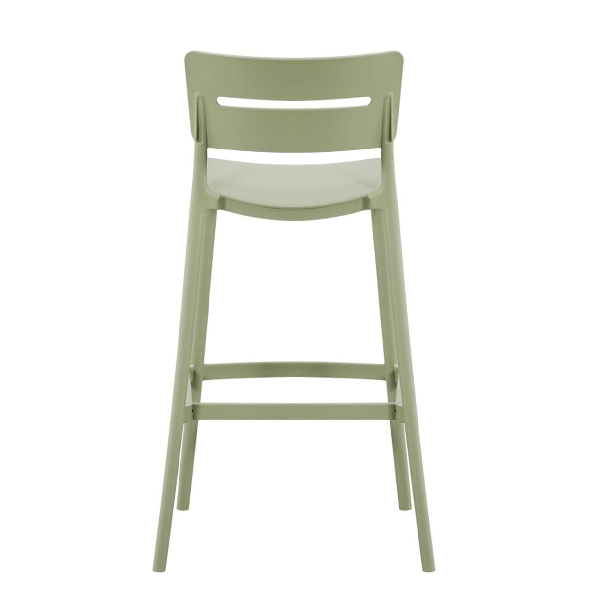 Silla Bar para Exteriores Manila Verde 37x101.5cm con Espaldar y sin Apoya Brazos